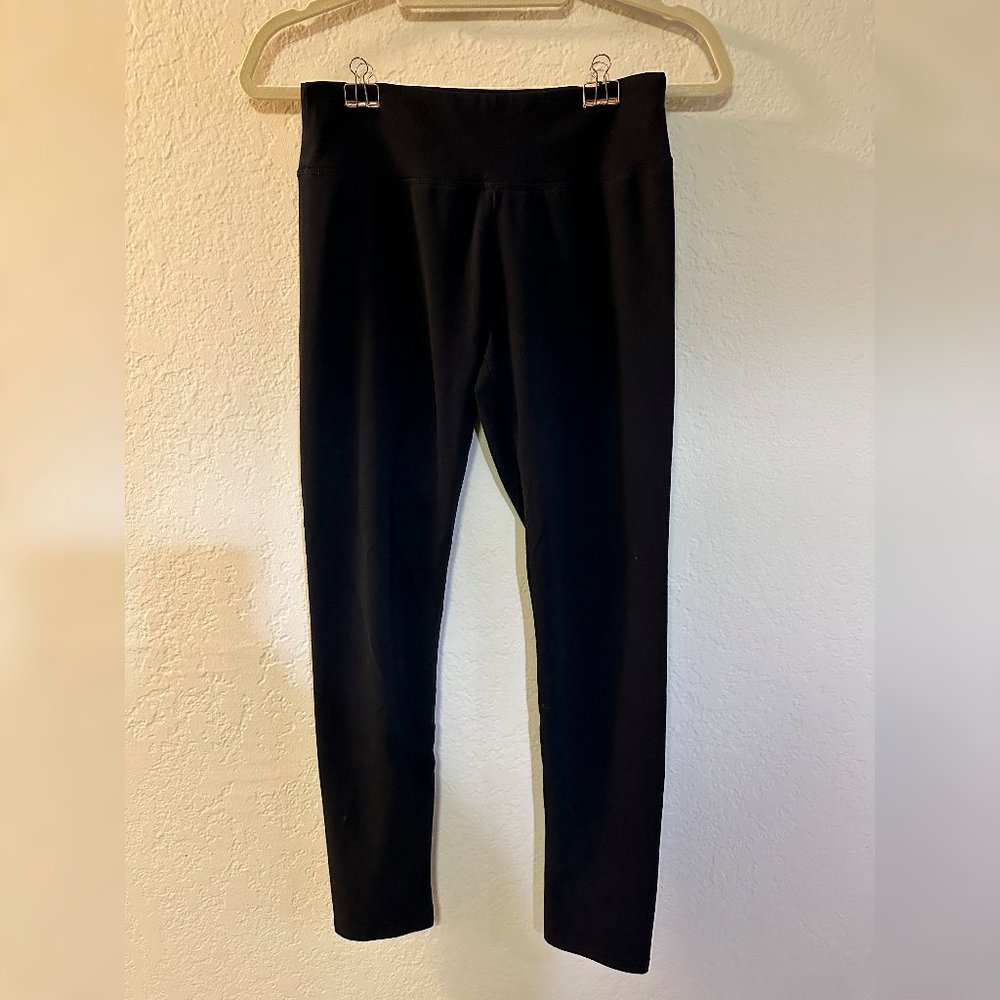 AERIE Gently Used - Regular Rise, Full Length, Black Cotton Leggings